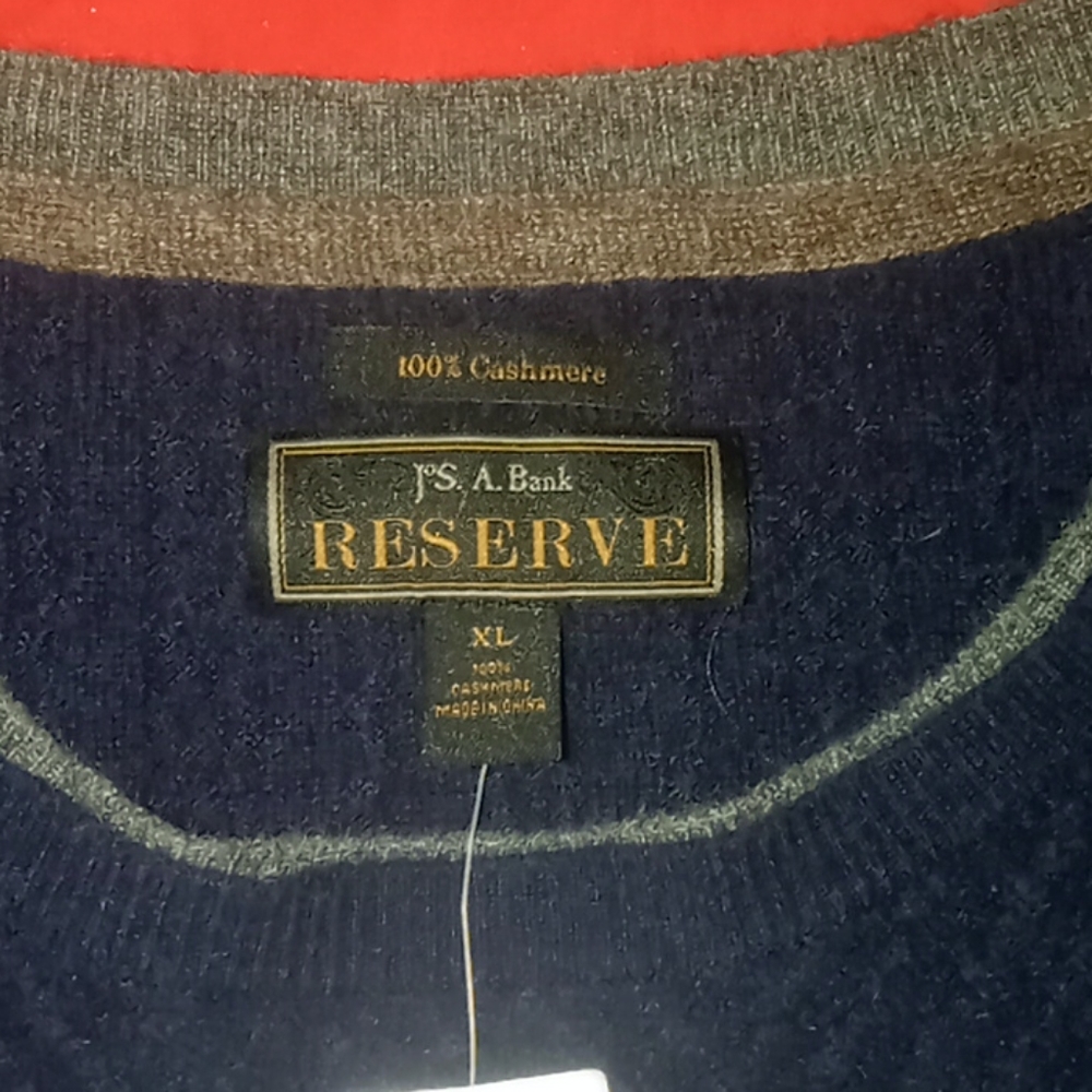 100% Cashmere Sweater Jos A bank